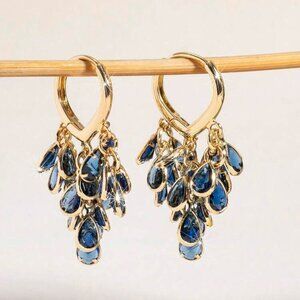 EARRINGS LIGHT BLUE AND NAVY BLUE  NWOT!!!!!!!